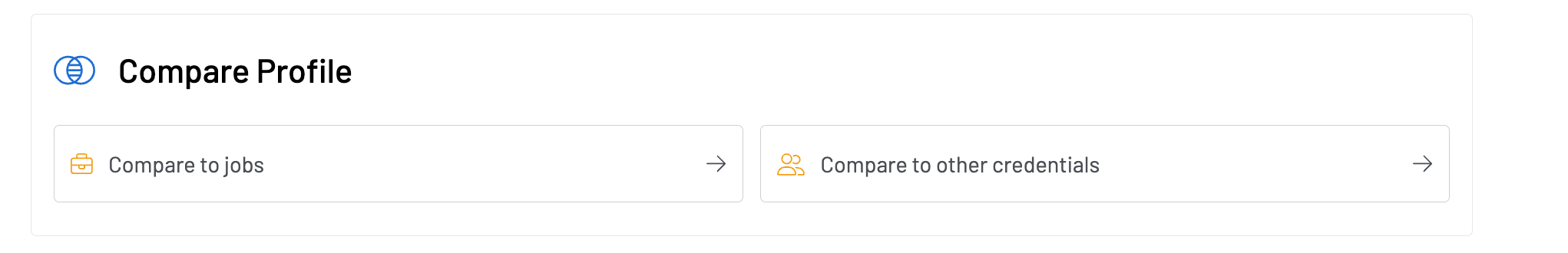Compare module on the Insights tab.