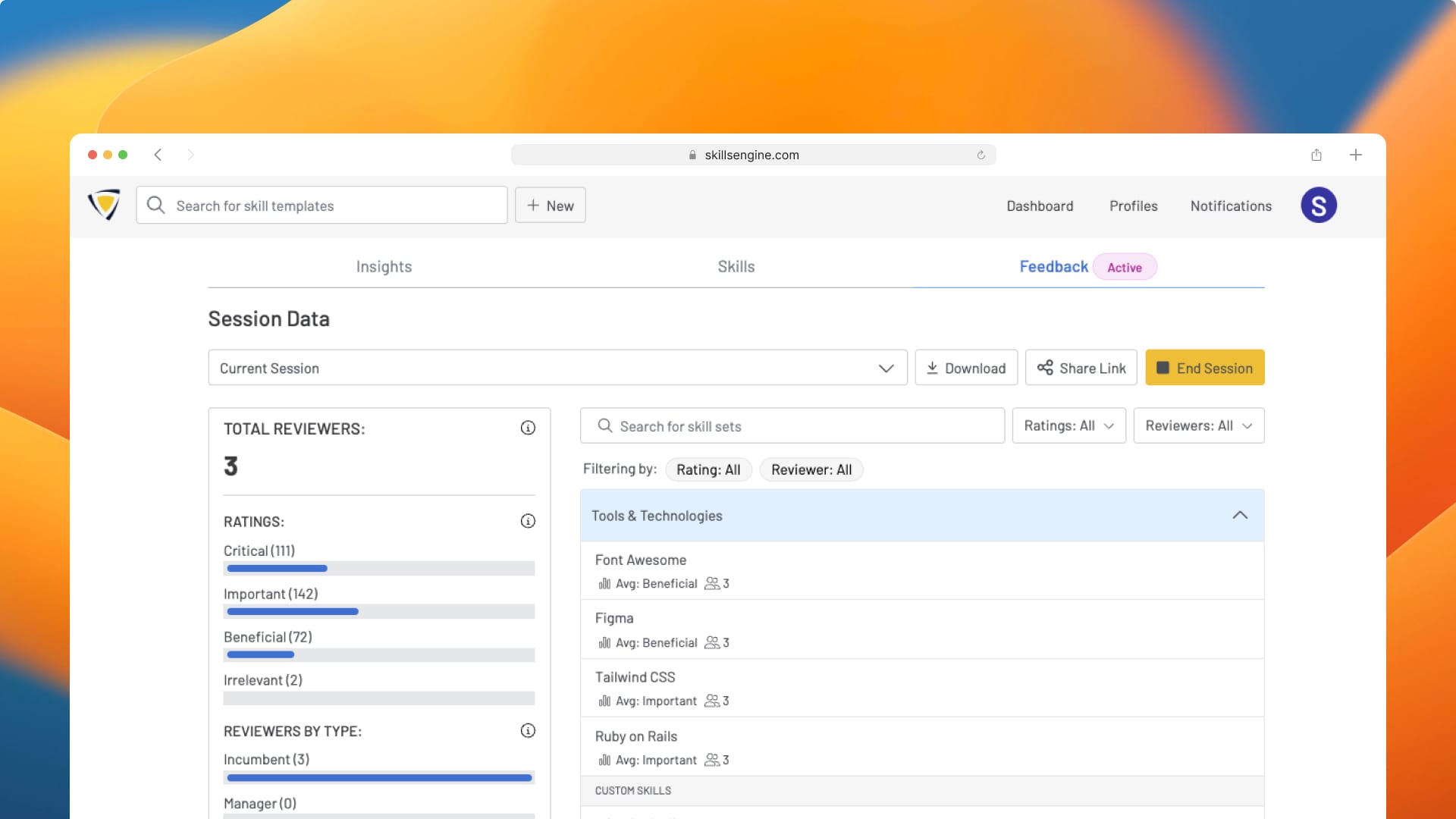 Validating Profiles with Feedback