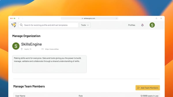 Managing an Organization on SkillsEngine